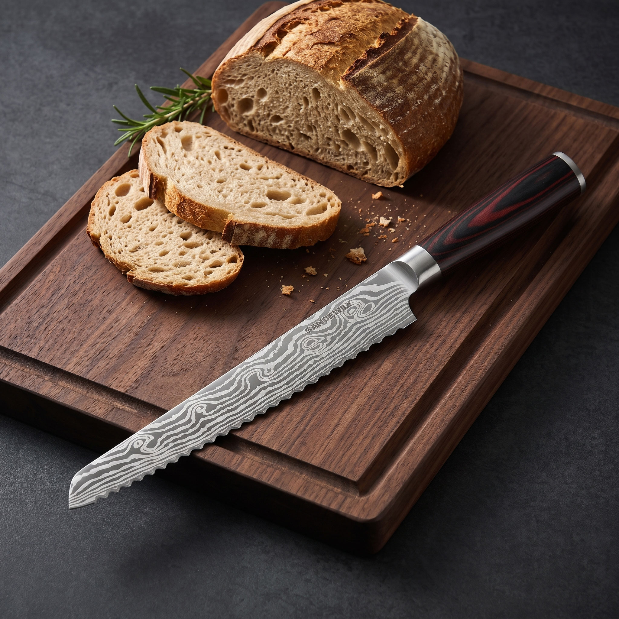 10" Bread Knife — Pakkawood Series 2